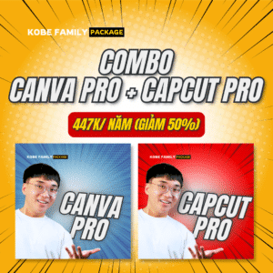Combo Capcut Pro + Canva Pro (1 năm)